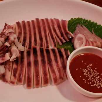 Pine Tree - Boiled squid with spicy sauce, delish! - Korean Near Me - Lakewood, California Pine Tree - Boiled squid with spicy sauce, delish! - Korean Near Me - Lakewood, California