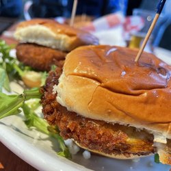Sheffield's Wine & Beer Garden - Fried Green Tomato Sliders