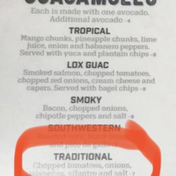 Viva Tequis - Guacamole menu - Mexican Near Me - Gastonia, North Carolina