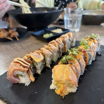 Kiroro Sushi - Lion king roll (right) - Japanese Near Me - Belmont, California Kiroro Sushi - Lion king roll (right) - Japanese Near Me - Belmont, California