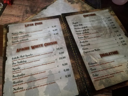 Menu photo 2 Fort Apache Rome, RM