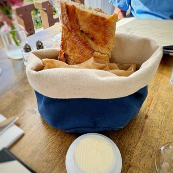 Chez Philippe - Complimentary baguette and butter - French Near Me - Los Gatos, California