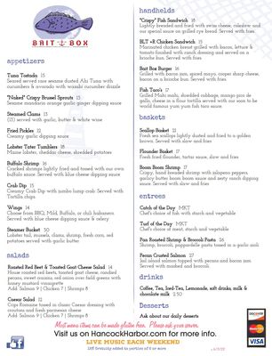Menu photo 1 Bait Box Restaurant Greenwich, NJ Menu photo 1 Bait Box Restaurant Greenwich, NJ
