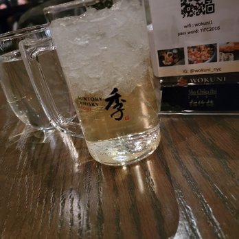 Wokuni - Suntory Toki highball (happy hour I believe.) Good. - Japanese Near Me - New York, New York Wokuni - Suntory Toki highball (happy hour I believe.) Good. - Japanese Near Me - New York, New York