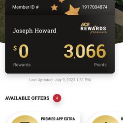 Costello's Ace Hardware Of Island Park - Phony rewards points