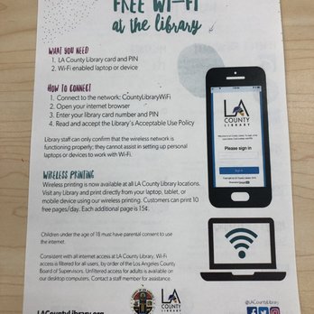 LA County Library - West Covina Library - Wifi access - Libraries Near Me - West Covina, California