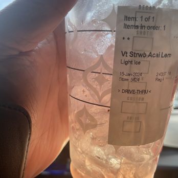 Starbucks - Light ice..... a good thing I ask for that!!! - Coffee & Tea Near Me - Glendora, California Starbucks - Light ice..... a good thing I ask for that!!! - Coffee & Tea Near Me - Glendora, California