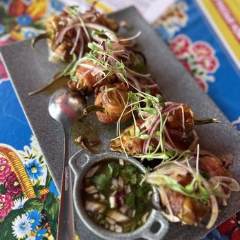 La Botana Tacos - Bacon wrapped pepper- maybe new menu item? Very good! - Tacos Near Me - Tucson, Arizona La Botana Tacos - Bacon wrapped pepper- maybe new menu item? Very good! - Tacos Near Me - Tucson, Arizona