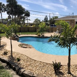  pool in a backyard
