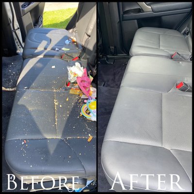 INTERIOR DETAIL (Startings at $150) - Are you interested in our Gold Package? We offer Complete Interior Detail and Express Wash!
Signature Interior Detail Service Thoroughly Cleans, Disinfects, and Rejuvenates All Interior Surfaces
Thorough Vacuum
Carpets Brushed and Crevices Were Blown Out to Remove Loose Dirt and Debris
Fabric, Carpets, Floor Mats, and Upholstery Shampooed, Deep Cleaned with Steam, and Extracted Wwith Hot Water as Needed
Leather Surfaces Are Deep Cleaned and Conditioned
Headliner Spot Cleaned for Stains
Deep Clean Dash, Door Panels, and Plastics
UV Protection Applied to Dash and Plastics
Small
Medium
Large
Extra Large
$150
$175
$200
$225 INTERIOR DETAIL (Startings at $150) - Are you interested in our Gold Package? We offer Complete Interior Detail and Express Wash!
Signature Interior Detail Service Thoroughly Cleans, Disinfects, and Rejuvenates All Interior Surfaces
Thorough Vacuum
Carpets Brushed and Crevices Were Blown Out to Remove Loose Dirt and Debris
Fabric, Carpets, Floor Mats, and Upholstery Shampooed, Deep Cleaned with Steam, and Extracted Wwith Hot Water as Needed
Leather Surfaces Are Deep Cleaned and Conditioned
Headliner Spot Cleaned for Stains
Deep Clean Dash, Door Panels, and Plastics
UV Protection Applied to Dash and Plastics
Small
Medium
Large
Extra Large
$150
$175
$200
$225