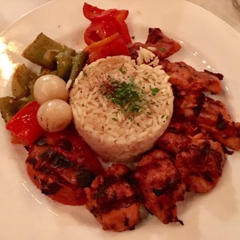 Cafe Santorini - Grilled Chicken Kabob - Italian Near Me - Pasadena, California