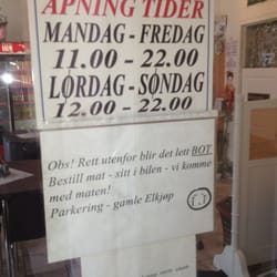 Moss Sushi - Åpningstider