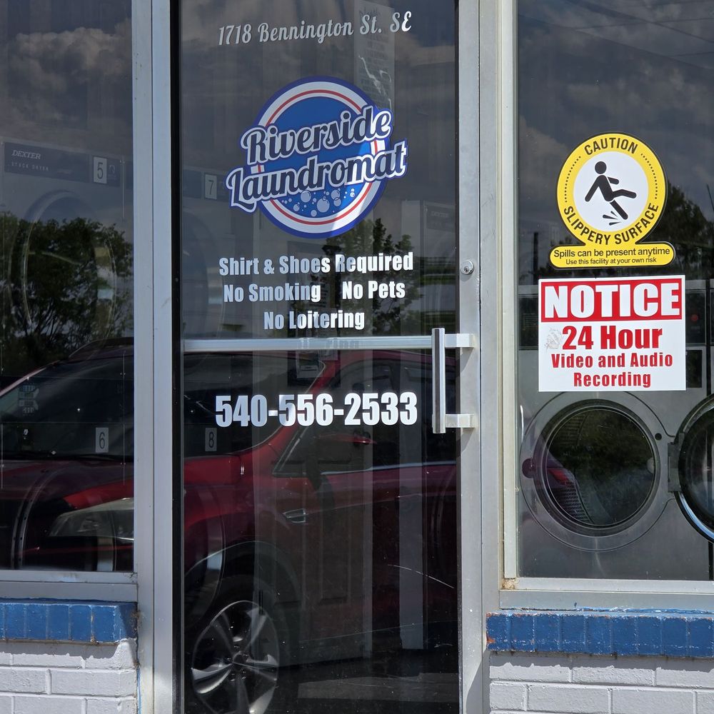 Riverside Coin Laundry - The entrance on the side of the laundromat building. - Laundromat Near Me - Roanoke, Virginia Riverside Coin Laundry - The entrance on the side of the laundromat building. - Laundromat Near Me - Roanoke, Virginia