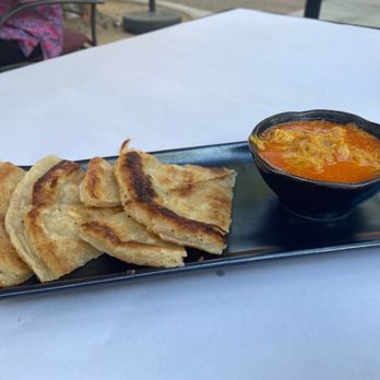 Burma Taste - Palata w/ Chicken Curry Dip - Noodles Near Me - Sunnyvale, California Burma Taste - Palata w/ Chicken Curry Dip - Noodles Near Me - Sunnyvale, California