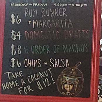 Cha Cha Coconuts - Specials - Bars Near Me - Sarasota, Florida Cha Cha Coconuts - Specials - Bars Near Me - Sarasota, Florida