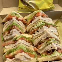 Angelo's Pizza - Turkey Club on white bread