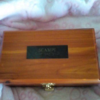 West Coast - Beautiful box with name plate for our Scampi - Pet Cremation Services Near Me - Sun Valley, California West Coast - Beautiful box with name plate for our Scampi - Pet Cremation Services Near Me - Sun Valley, California