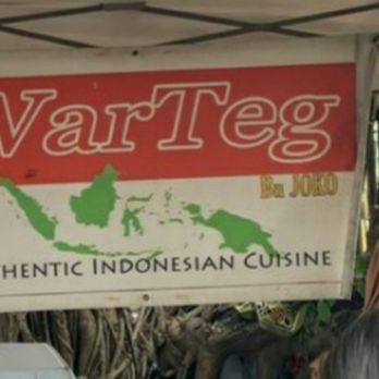 Warteg Bu Joko - Banner that identifies the booth at the Glaser Organic Farmer's Market - Indonesian Near Me - Miami, Florida Warteg Bu Joko - Banner that identifies the booth at the Glaser Organic Farmer's Market - Indonesian Near Me - Miami, Florida