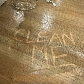 Applebee's Grill + Bar - Every table top is this dirty, save yourself the bacteria and eat off the floor instead. - American Near Me - Lincoln, Nebraska
