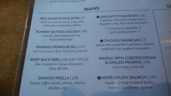 Menu photo 5 JOEY Eau Claire Calgary, AB