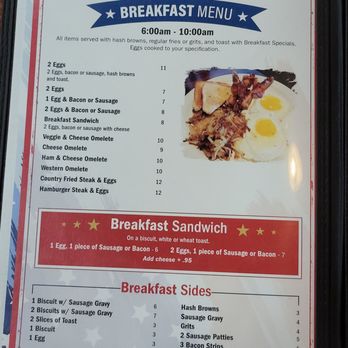 103 Restaurant & Lounge - Breakfast menu 2023 - Lounges Near Me - Calhoun, Louisiana