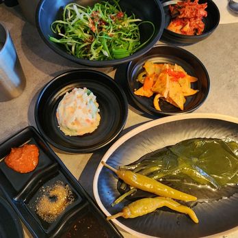 Kol Korean Bbq - Banchans and dipping sauces - Korean Near Me - Houston, Texas Kol Korean Bbq - Banchans and dipping sauces - Korean Near Me - Houston, Texas