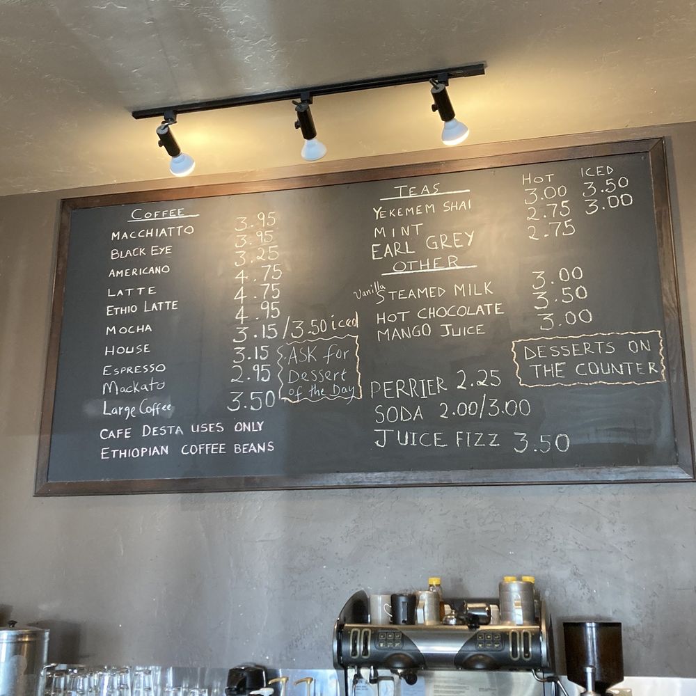 Cafe Desta - Menu - Coffee & Tea Near Me - Tucson, Arizona