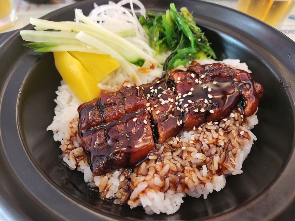 Food from Blue Water Sushi