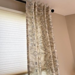Budget Blinds of Attleboro - Drapery with cellular shades