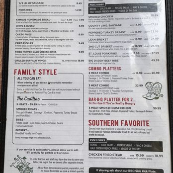 The County Line - Menu - Barbeque Near Me - San Antonio, Texas