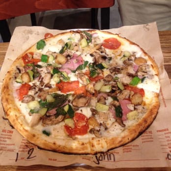 Blaze Pizza - White sauce with everything on top - Salad Near Me - Monrovia, California Blaze Pizza - White sauce with everything on top - Salad Near Me - Monrovia, California