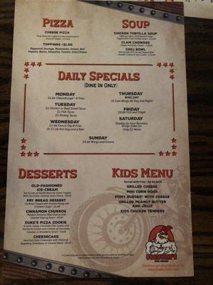 Menu photo 5 Cogburns Mesa, AZ