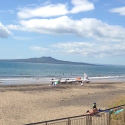 Murrays Bay Beach - View of Rangitoto from Murrays Bay Beach