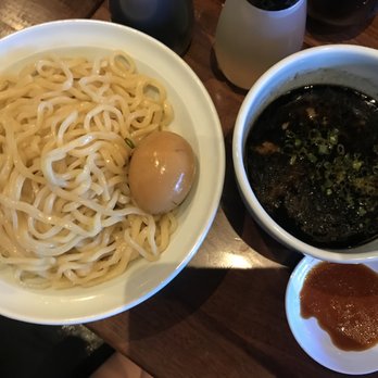 Menya le Nood - Basic Tsukemon, egg added, Black Garlic Tonkatsu style - Ramen Near Me - Honolulu, Hawaii