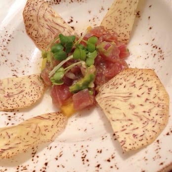 Foreign Cinema - Looks like food poisoning tasted like food poisoning - Ahi Tuna with taro chips - Breakfast & Brunch Near Me - San Francisco, California