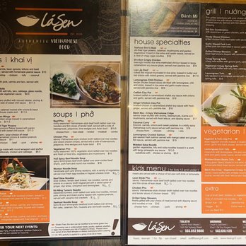 Lá Sen Vietnamese Grill - Menu - Vietnamese Near Me - West Linn, Oregon Lá Sen Vietnamese Grill - Menu - Vietnamese Near Me - West Linn, Oregon