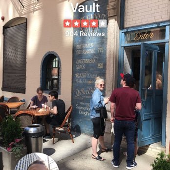 Doughnut Vault - Awesome store front! Very original and it has outdoor seating. Bring visitors here for sure. - Donuts Near Me - Chicago, Illinois Doughnut Vault - Awesome store front! Very original and it has outdoor seating. Bring visitors here for sure. - Donuts Near Me - Chicago, Illinois