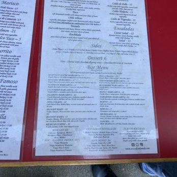 Acapulco - Menu 2 of 2 - Mexican Near Me - Alameda, California