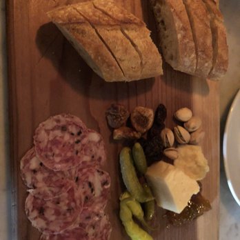 Augustine Wine Bar - White cheddar, Angel's Black Truffle Salami with dill pickles (this Has me written all over it) - Wine Bars Near Me - Los Angeles, California