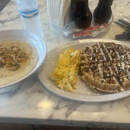 Shrimp N Grits, S'mores Waffle!! Shrimp N Grits, S'mores Waffle!!