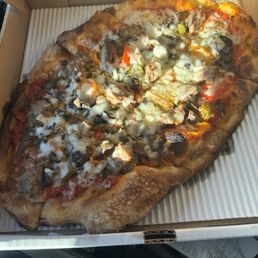 Sweet Fennel Sausage Pizza with added mushrooms