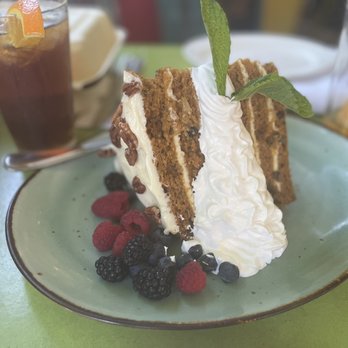 Farmhouse Kitchen - Boca Raton - Carrot cake with white chocolate icing that could feed an army - New American Near Me - Boca Raton, Florida