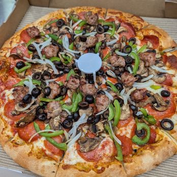 Pizza Guys - Combo pizza minus ground beef and salami - Salad Near Me - San Diego, California Pizza Guys - Combo pizza minus ground beef and salami - Salad Near Me - San Diego, California