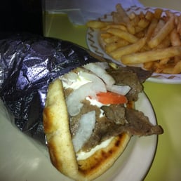 1st St Coney Island gyros and fries. 1st St Coney Island gyros and fries.