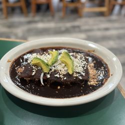La Poblanita Restaurant - Enchiladas De Mole Poblano