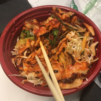 Red Bowls - Spicy calamari bowl. So good that I got into it before taking a picture. - Japanese Near Me - Seattle, Washington