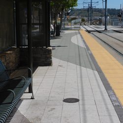 Fenton Parkway Trolley Station - For the one station that needs to be remodeled with the new patterns other stations which has decorative tiles and tile and the covers.