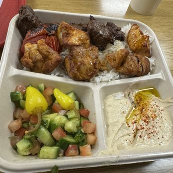 Zankou Chicken - Combo Kabob Plate (beef and chicken) - Mediterranean Near Me - Glendale, California Zankou Chicken - Combo Kabob Plate (beef and chicken) - Mediterranean Near Me - Glendale, California