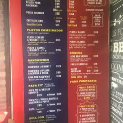 BBQ Brothers - El menú