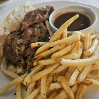 The Annapolitan - French dip with worcestershire au jus and fries. - Breakfast & Brunch Near Me - North Augusta, South Carolina